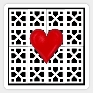 Breeze Block Love Sticker